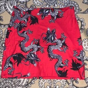 black and red bodycon‎ mini skirt new